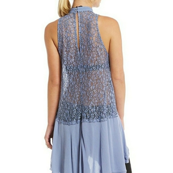 🍒NWT🍒 FREE PEOPLE FLOWY LACE TUNIC - Picture 3 of 7